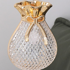Exquisite Jellyfish Bedroom Bedside Table Light Golden Circle Dining Room Living Room Moon Led Table Lamp Lucky Bag Home