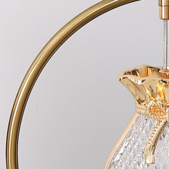 Exquisite Jellyfish Bedroom Bedside Table Light Golden Circle Dining Room Living Room Moon Led Table Lamp Lucky Bag Home