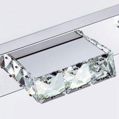 Square Crystal LED Vanity Lights Bathroom Light Over Mirror Bathroom Light Fixtures Chrome Bathroom Wall Lights 17