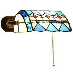 Tiffany Corridor Wall Lights Bedroom Bedsides Beige Glass Lampshade Wall Sconce Balcony Porch Mirror Front Bathroom Wall Light 2