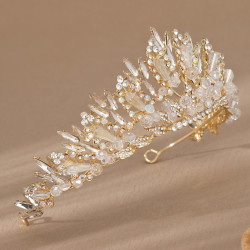 Luxury Handmade Crystal Rhinestone Crown Wedding Bridal Party birthdayr Rhinestone Alloy Tiara