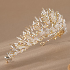 Luxury Handmade Crystal Rhinestone Crown Wedding Bridal Party birthdayr Rhinestone Alloy Tiara