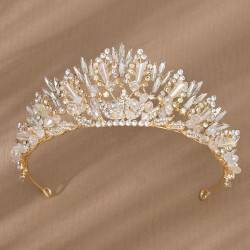 Luxury Handmade Crystal Rhinestone Crown Wedding Bridal Party birthdayr Rhinestone Alloy Tiara