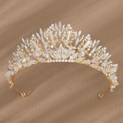 Luxury Handmade Crystal Rhinestone Crown Wedding Bridal Party birthdayr Rhinestone Alloy Tiara