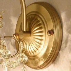 Corridor Crystal Wall Lamp Pastoral French Bedroom Wall Lighting American Village Balcony Living Room Wall Sconces 11