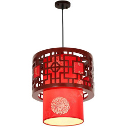 Modern Chinese Theme Adjustable Pendant Light - Stylish Indo