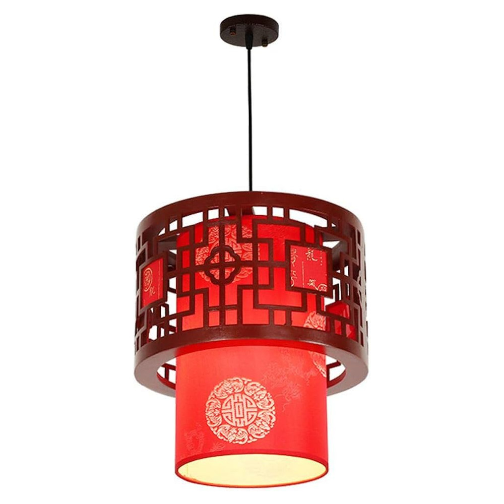 Modern Chinese Theme Adjustable Pendant Light - Stylish Indo