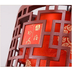Modern Chinese Theme Adjustable Pendant Light - Stylish Indo