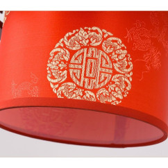 Modern Chinese Theme Adjustable Pendant Light - Stylish Indo