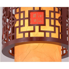 Modern Chinese Theme Adjustable Pendant Light - Stylish Indo
