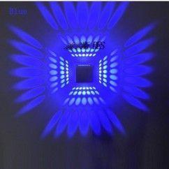 Modern 3W LED Wall Lamps Hollow Out Aluminum Cube Corridor Wall lights Metal Cube KTV Bar Counter Wall Sconces 3