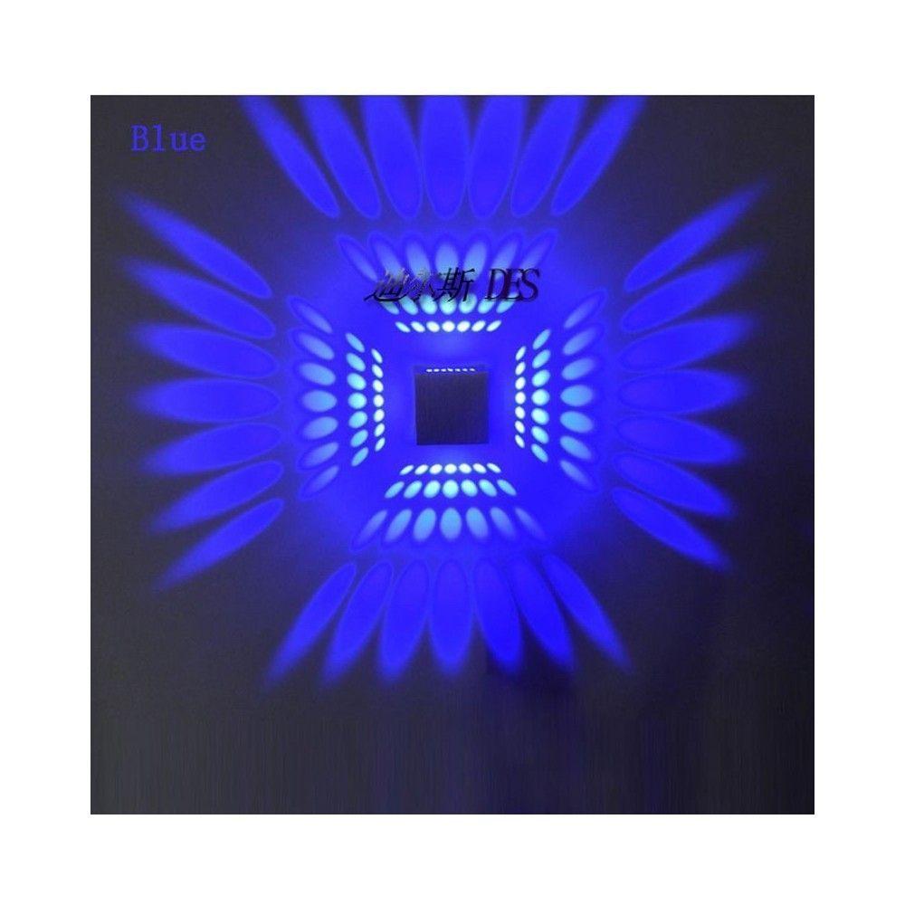 Modern 3W LED Wall Lamps Hollow Out Aluminum Cube Corridor Wall lights Metal Cube KTV Bar Counter Wall Sconces 3