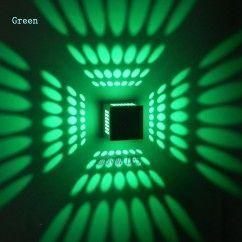 Modern 3W LED Wall Lamps Hollow Out Aluminum Cube Corridor Wall lights Metal Cube KTV Bar Counter Wall Sconces 5