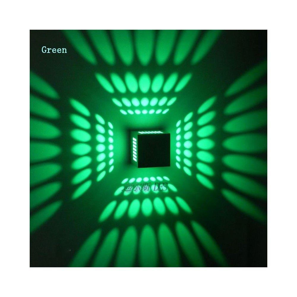 Modern 3W LED Wall Lamps Hollow Out Aluminum Cube Corridor Wall lights Metal Cube KTV Bar Counter Wall Sconces 5