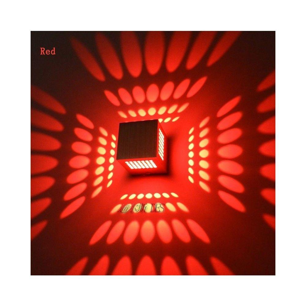 Modern 3W LED Wall Lamps Hollow Out Aluminum Cube Corridor Wall lights Metal Cube KTV Bar Counter Wall Sconces 7