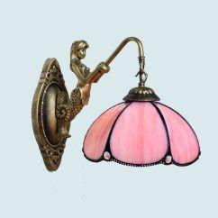 Tiffany Resin Mermaid Glass Corridor Wall Lamps Stair Case Bronze Bedroom Bedsides Wall Sconce Balcony Wall Lighting Fixtures 12