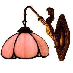 Tiffany Resin Mermaid Glass Corridor Wall Lamps Stair Case Bronze Bedroom Bedsides Wall Sconce Balcony Wall Lighting Fixtures 11