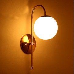 Post Modern Contracted Corridor Wall Lights Bedroom Wall Lamp White Glass Bedsides wall lights Mirror Wall Lighting Fixtures 2