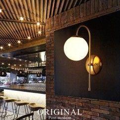 Post Modern Contracted Corridor Wall Lights Bedroom Wall Lamp White Glass Bedsides wall lights Mirror Wall Lighting Fixtures 9