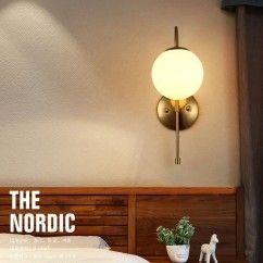 Post Modern Contracted Corridor Wall Lights Bedroom Wall Lamp White Glass Bedsides wall lights Mirror Wall Lighting Fixtures 10