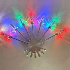Modern Colorful LED Aluminum Tube Fan-Shaped Bedroom Bedsides wall lights Corridor Balcony Wall Sconces 1
