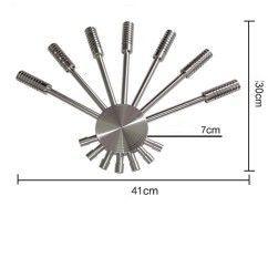 Modern Colorful LED Aluminum Tube Fan-Shaped Bedroom Bedsides wall lights Corridor Balcony Wall Sconces 6
