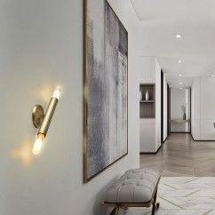 Modern Pure Copper Corridor Bathroom Wall Lights Villa Bedroom Bedsides Wall Balcony Stair Case Wall Lamps 8