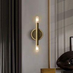 Modern Pure Copper Corridor Bathroom Wall Lights Villa Bedroom Bedsides Wall Balcony Stair Case Wall Lamps 11