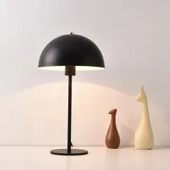 Modern Bedroom Bedsides Table Light Painted Metal Mushroom Lampshade Study Room Desk Lamps Recreation Table Lighting Fixture 5