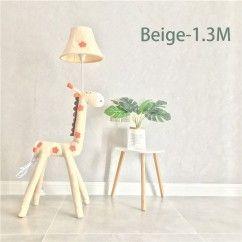 Cartoon Giraffe Kids Room Floor Lamps Cute Fabric Baby Room Children Bedroom Floor Light 3