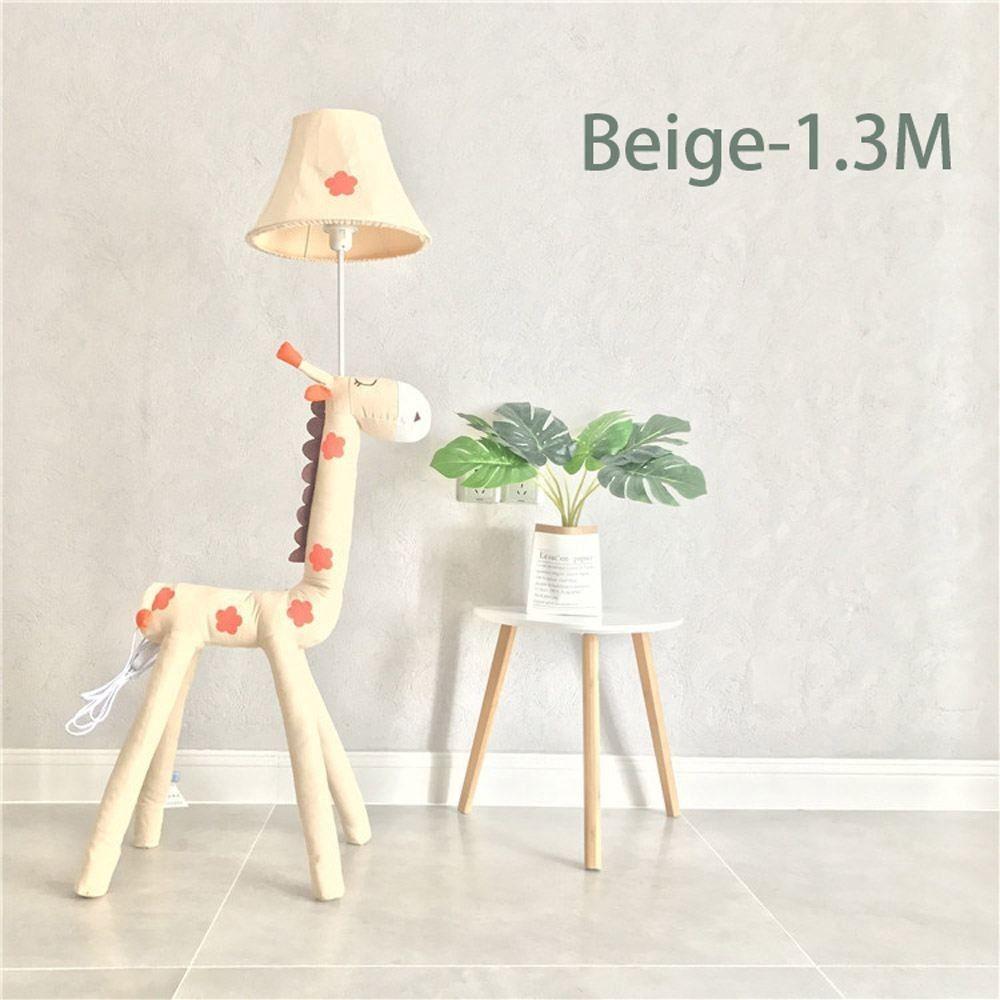 Cartoon Giraffe Kids Room Floor Lamps Cute Fabric Baby Room Children Bedroom Floor Light 3