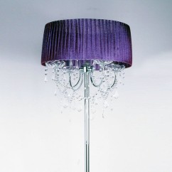 Modern Crystal Living Room Floor Lamp European Fabric Lampshade crystal hanging Bedroom Bedsides crystal Floor Fixtures 7