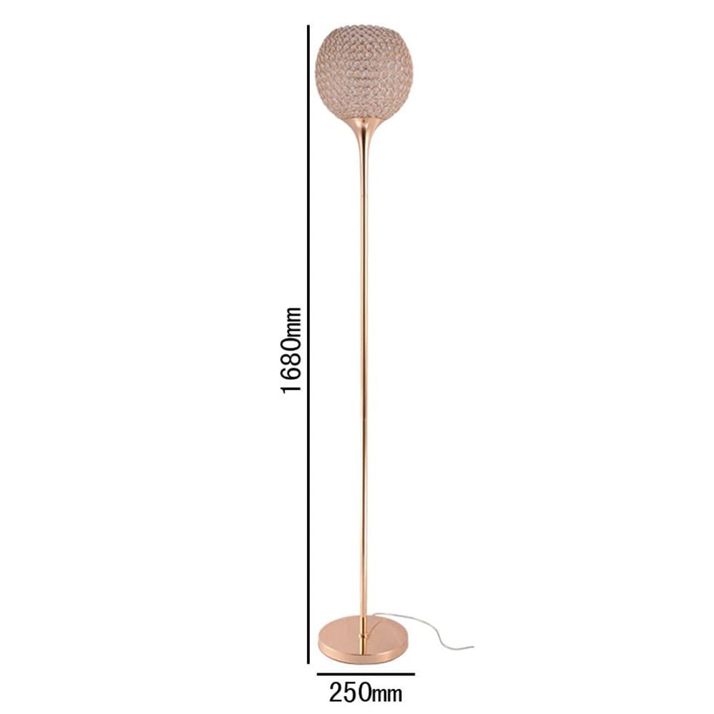 Modern Luxury Elegant Crystal Ball Living Room Floor Lamps Bedroom Floor Lamp Study Room Crystals Floor lights Golden/Silver 3