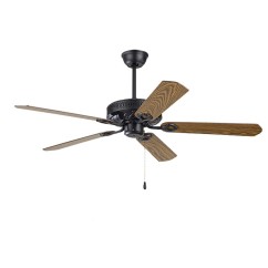 Glass Ceiling Fans with Lights  Vintage Wooden Iron Ceiling Fan Light 52 inches 17