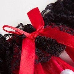 3 pcs Women’s Pearl G-Strings Thongs Panties red 2