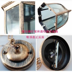 Vintage Outdoor Pendant Lights courtyard Corridor Hanging Lighting Porch Balcony portal Dining Room Pendant lamps