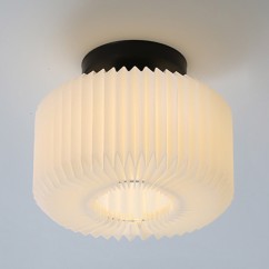 White Plastic Folding Dining Room Ceiling Pendant Lamp Simple Restaurant Nordic Ceiling Lamp Atmosphere Stair Case Lamp