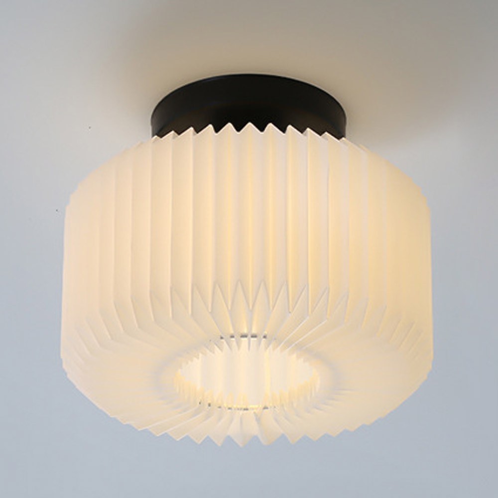 White Plastic Folding Dining Room Ceiling Pendant Lamp Simple Restaurant Nordic Ceiling Lamp Atmosphere Stair Case Lamp