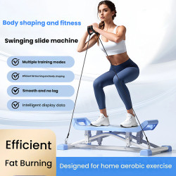 Stepper for Exercise at Home with Resistance Bands Versatile Slide Machine