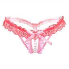 3 pcs Women’s Pearl G-Strings Thongs Panties pik 1
