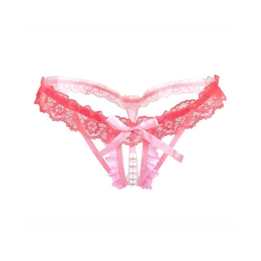 3 pcs Women’s Pearl G-Strings Thongs Panties pik 1