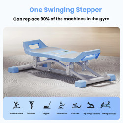 Stepper for Exercise at Home with Resistance Bands Versatile Slide Machine
