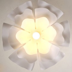Nordic Acrylic Petal Bedroom Ceiling Lamp Personality Modern Minimalist Living Room Ceiling Light