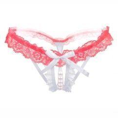 3 pcs Women’s Pearl G-Strings Thongs Panties pik 2