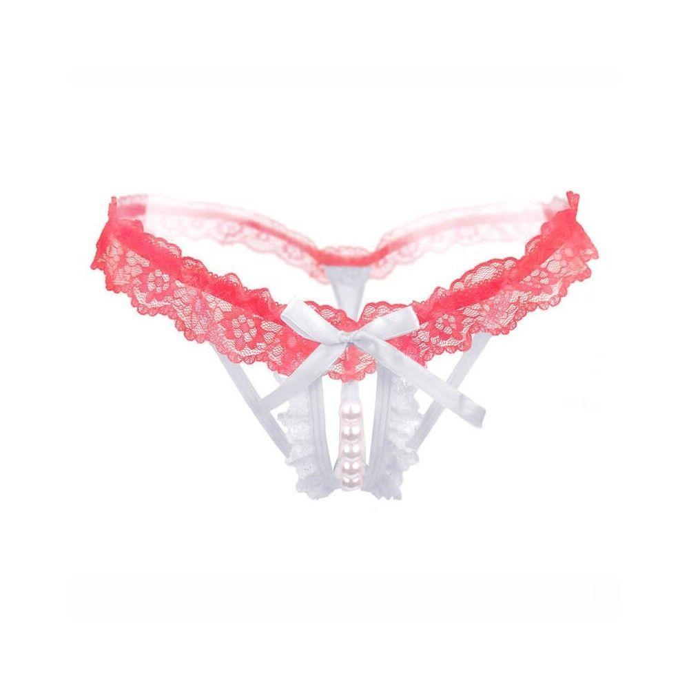 3 pcs Women’s Pearl G-Strings Thongs Panties pik 2