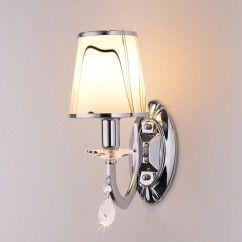 24 Modern Glass Bowling Bedroom Bedside Wall Lights Chrome Creative Mirror Front Corridor Wall Sconces oovov.com img 2