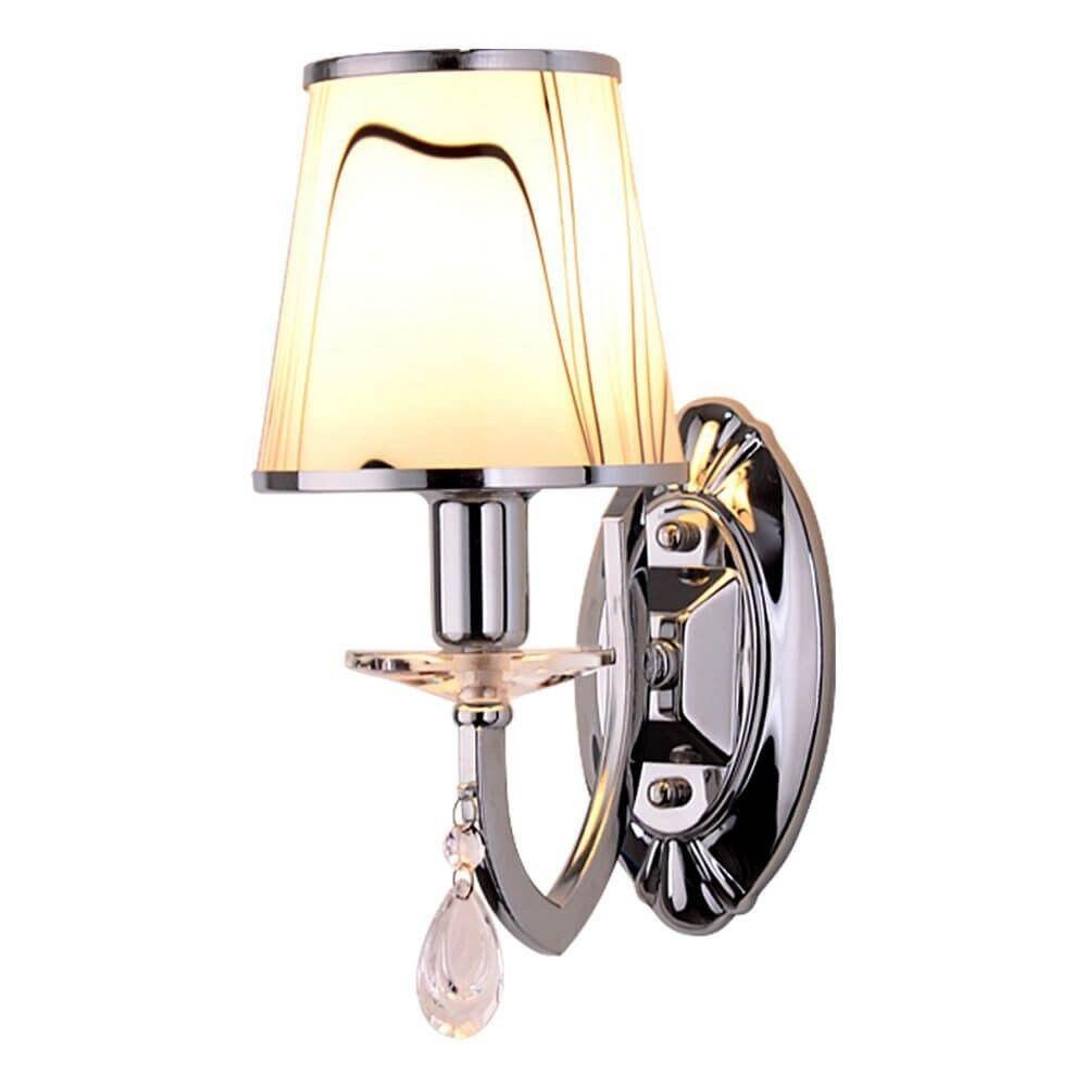 24 Modern Glass Bowling Bedroom Bedside Wall Lights Chrome Creative Mirror Front Corridor Wall Sconces oovov.com img 1