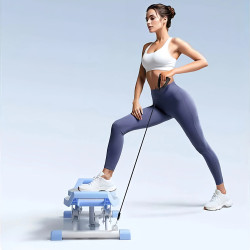 Stepper for Exercise at Home with Resistance Bands Versatile Slide Machine