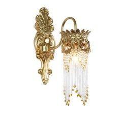 26 Luxury H65 Copper Crystal Bedroom Bedside Wall Lamp Villa French Study Room Wall Lighting Fixtures oovov.com img 12