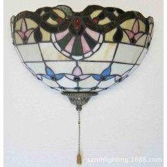 27 Tiffany Corridor Wall Lamps Balcony Wall Lights, Mediterranean Porch Wall Sconce with Switch oovov.com img 2